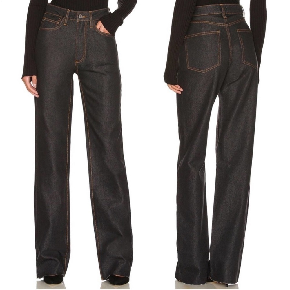 NWT WeWoreWhat High Rise‎ Dad Jean in Dani Blue & Black